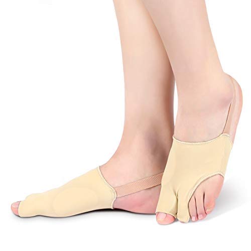 DOACT Corrector Juanetes, Correctores Juanetes Alisadores Dedo Del Pie Separar Los Dedos de Los Pies, Adecuados Para Hallux Valgus, el Diseño Unico de la Correa Del Talón Evita Que se Caiga Tamaño L