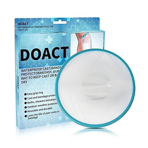 DOACT Protector de Escayola Impermeable, Funda Protector Impermeable Pierna para Adulto, Protección Impermeable para Bañarse Mantenga el Vendaje Fundido Seco