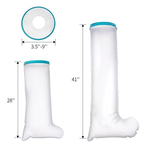 DOACT Protector de Escayola Impermeable, Funda Protector Impermeable Pierna para Adulto, Protección Impermeable para Bañarse Mantenga el Vendaje Fundido Seco