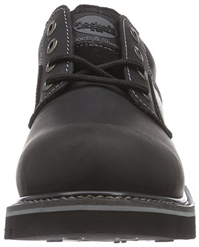 Dockers 23DA005 - Zapatos de cordones de cuero para hombre, color negro, talla 43