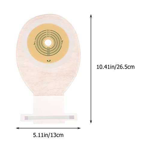 DOITOOL 10 Unidades de Bolsa de Colostomia Abierta Bolsas de Ostoma de Una Pieza Bolsas Desechables de Ileostoma Bolsas de Estoma Cortadas para Adaptarse a La Ileostomia Cuidado de Estoma