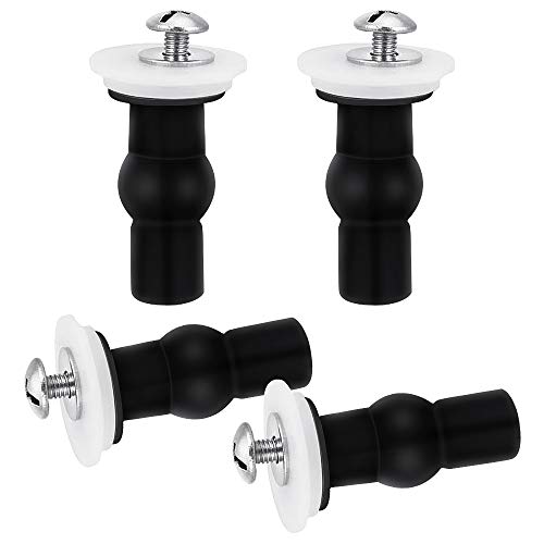 Dokpav 4PCS Asientos WC Bisagra Accesorios Fijación Bisagra Asiento Tornillos Apto, Bisagras tapa wc del asiento del inodoro Tornillos Fijación superior Tuercas de goma de expansión superiores