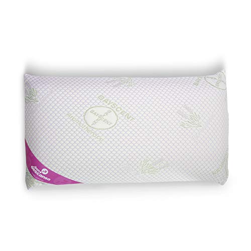 Don Descanso Almohada Viscoelástica de Copos 70cm, Firmeza Media, Ergonómica, Adaptable. Almohada 70 Transpirable con Tejido Strech Adaptabilidad a Cabeza y Cuello. Fabricado en España.