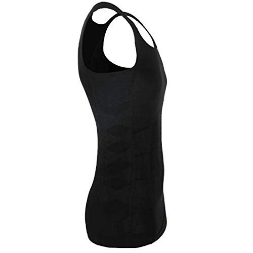 Ducomi Slimshaper - Chaleco para Hombre - Ropa Interior de Efecto Adelgazante Elástico y Formar para el Vientre y la Pérdida de Peso y Grasa - Previene el Dolor de Espalda y Lumbares (Negro, XL)