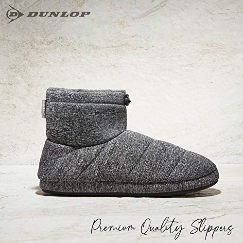 Dunlop Zapatillas Casa Hombre, Pantuflas Hombre Altas para Casa, Zapatillas Hombre Bota para Interior Exterior, Regalos para Hombres y Adolescentes Talla 41-46 (Gris, Numeric_41)