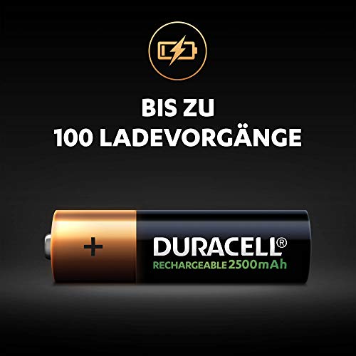 Duracell - Pilas Recargables AA 2500 mAh, paquete de 8