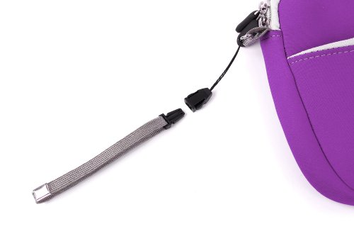 DURAGADGET Estuche De Neopreno Morado para Guardar Sus Accesorios Médicos (Estetoscopio/Tensiómetro) + Correa De Mano