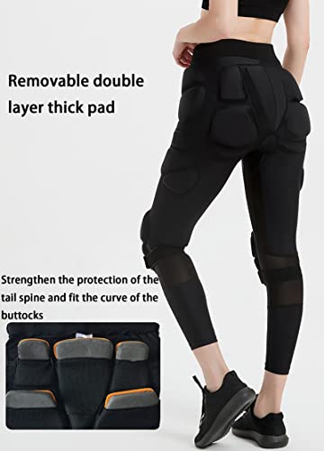 DUTUI Monos para Pañales Y Rodilleras De Esquí Pantalones Resistentes A Caídas Adultos Y Niños Protección Multidireccional Flexible Y No Hinchada Cómoda Y Ajustada,S