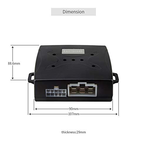 EASYGUARD PKE - Sistema de alarma de entrada pasiva sin llave, botón de arranque remoto DC12V EC003-1