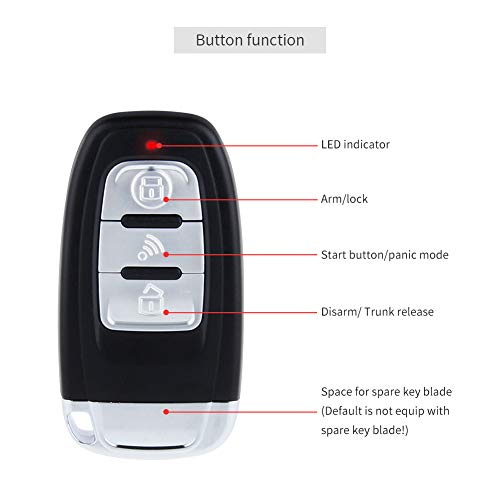 EASYGUARD PKE - Sistema de alarma de entrada pasiva sin llave, botón de arranque remoto DC12V EC003-1