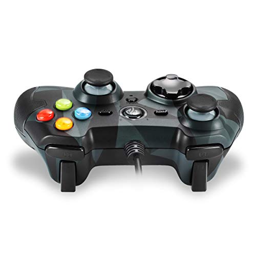 EasySMX Mandos PC, [Regalos Navidad] Mandos PS3, Gamepad PC Alámbrico, Controlador PC, Controller PS3, Joystick PC con Doble Vibración, Turbo y Trigger para Windows11/10/8.1/8/7/XP/Vista/Android/PS3