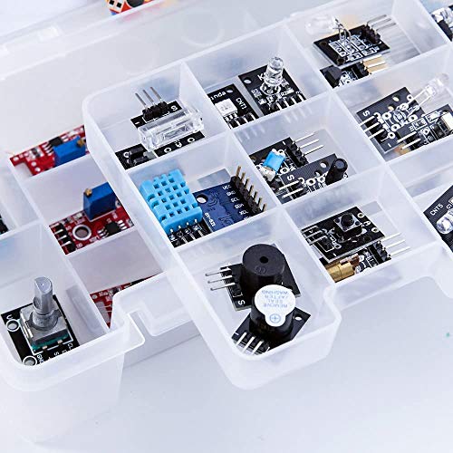 ELEGOO Actualizado 37-en-1 Kit de Módulos de Sensores con Tutorial Compatible con Arduino UNO R3 Mega 2560 Nano Raspberry