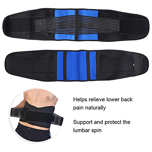 Emoshayoga Cintura Cintura Deportiva Cintura Correa para Mujeres y Hombres para aliviar el Dolor Muscular para aliviar el Dolor para la relajación(Dark Blue, S)