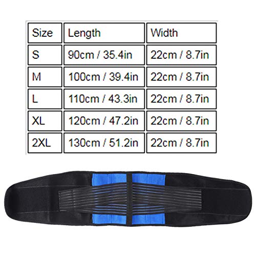 Emoshayoga Cintura Cintura Deportiva Cintura Correa para Mujeres y Hombres para aliviar el Dolor Muscular para aliviar el Dolor para la relajación(Dark Blue, S)