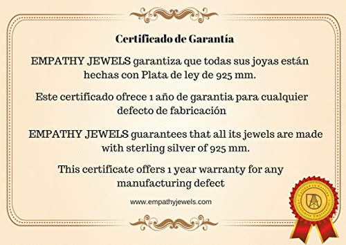 EMPATHY JEWELS Medalla Virgen de los Desamparados en Plata de Ley, Nuestra Cheperudeta Colgante de 33 milimetros