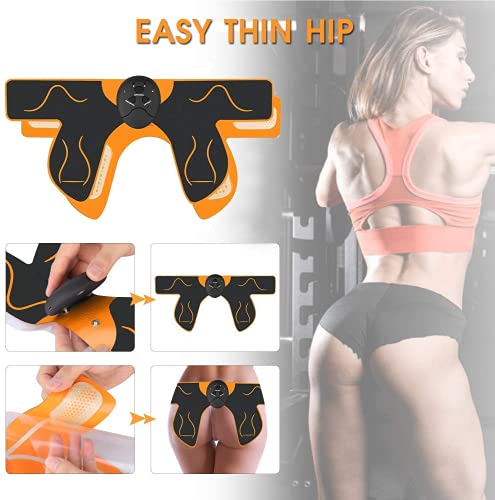 EMS Hips Estimulador Muscular,Gluteos Estimulador de Glúteos Herramientas Nalgas HipTrainer para la Cadera Mujer, Inteligente Hip Instructor Modelling Firing Ayuda a Levantar la Cadera