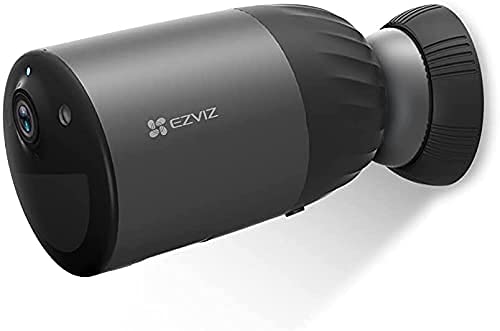 EZVIZ BC1C Cámara de Vigilancia WiFi 1080P con Batería Recargable de 210 Días, Visión Nocturna en Color, Detección de Movimiento PIR, Audio Bidireccional, Incorporada con Almacenamiento 32GB eMMC