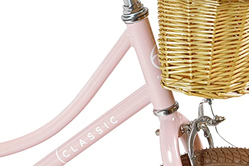 FabricBike Kids - Bicicleta con Pedales para niño y niña, Ruedines de Entrenamiento Desmontables, Frenos, Ruedas 12 y 16 Pulgadas, 4 Colores (Classic Pink, 16": 3-7 Años (Estatura 96cm - 120cm)