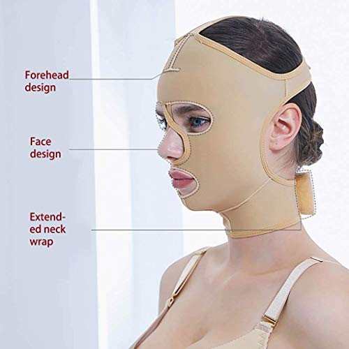 FACAZ Vendaje Facial Adelgazante Facial, cinturón de Estiramiento Facial Liposucción Liposucción Máscara Moldeadora Capucha Artefacto de Estiramiento Facial V Viga Facial Manga elástica