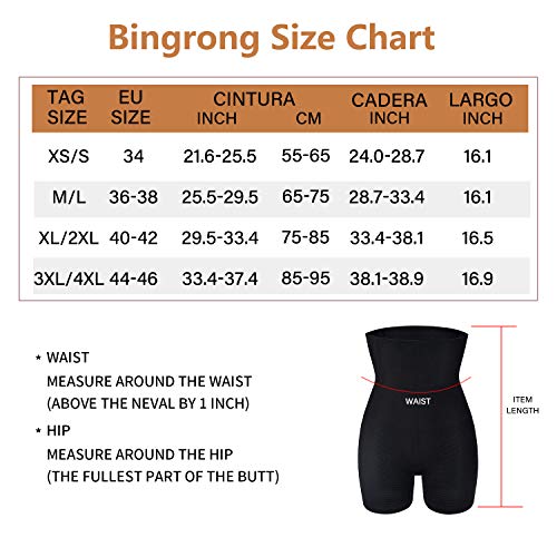 Faja Pantalón Shapewear Lenceria Braguita Moldeadora Mujer Faja Reductora Sin Costura Braga Body Shaper Cintura Moldeador Abdomen Ropa Moldeadora Mujer (Negro, XL/2XL)