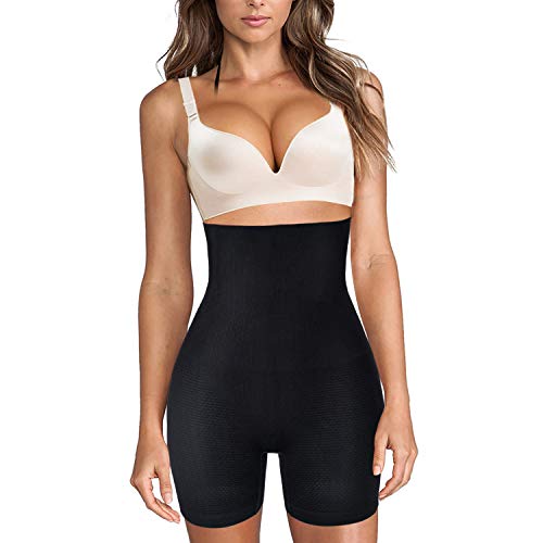 Faja Pantalón Shapewear Lenceria Braguita Moldeadora Mujer Faja Reductora Sin Costura Braga Body Shaper Cintura Moldeador Abdomen Ropa Moldeadora Mujer (Negro, XL/2XL)