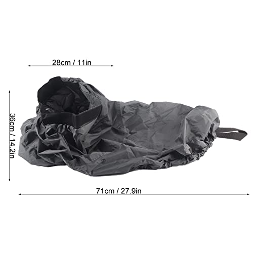 Falda de Kayak, Cubre Bañeras para Protección contra Salpicaduras, Impermeable, Nylon(Gris)