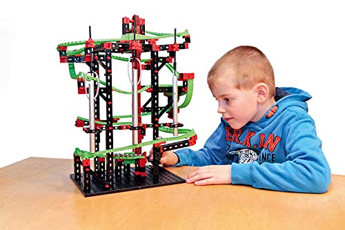 Fischertechnik Dynamic M – Juego Educativo y Divertido de Construcción de Circuitos de Canicas, 550 Piezas.