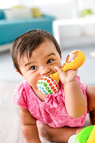 Fisher-Price Maracas musicales, juguete y sonajero para bebé +3 meses (Mattel BLT33)