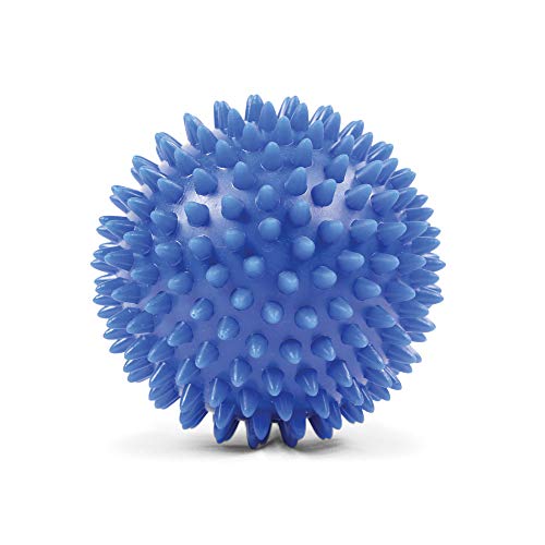 Fitness-Mad Bola de masaje de punta Spiky de Masaje, Unisex adulto, Azul, 9cm