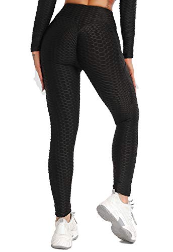 FITTOO Mallas Leggings Mujer Pantalones Deportivos Yoga Alta Cintura Elásticos Transpirables Negro M