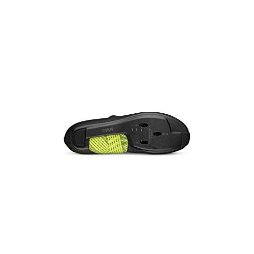 Fizik Stabilita Carbon Zapatillas de Bicicleta, Unisex Adulto, Negro y Amarillo neón, 40.5 EU