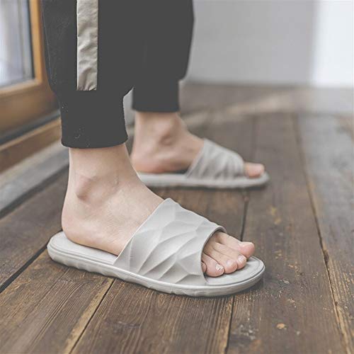 Flip Flop antideslizante zapatillas inferior grues Zapatillas de verano de los hombres simple color sólido Baño Bañera antideslizante zapatillas de verano cubierta casero zapatillas for usar