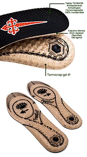 Footgel - Plantillas Outdoor Trekking Camino de Santiago,Plantillas de Gel para largas rutas,Aliviar y prevenir patologías del dolor(39-42)