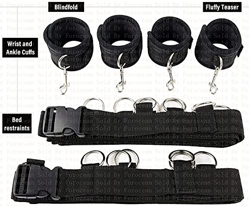 forocean Cama Rësträiñt Sëx Soft Design Strḁps Böñdaged Kit Sëxy Släve Sëx Töyš para Cöüple