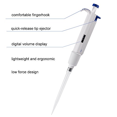 FOUR E'S pipetas de un solo canal micropipeta 1 a 5ml de volumen variable en autoclave