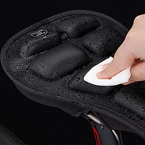 freneci Cómoda Funda de Asiento de Bicicleta de Ejercicio Acolchado con Esponja Cojín de sillín de Bicicleta Bicicletas Deportivas al Aire Libre Funda de