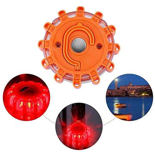 FTVOGUE 15 LED Multifunción Luz de Emergencia de Advertencia de Luz Naranja LED Luz Parpadeante Señal de Advertencia Faro Camino Emergencia LED Emergency Light