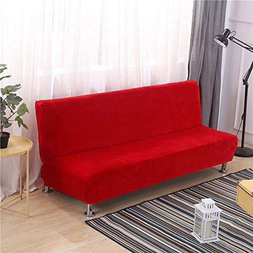 Funda de Clic-clac elástica,Funda Sofa Cama sin Brazos-Protector de Sofá Plegable, Sofá Cama Poliéster Funda elástica para,sofá de 1 2 3 plazas, Cubierta Antideslizante en Tejido elástico Extensible