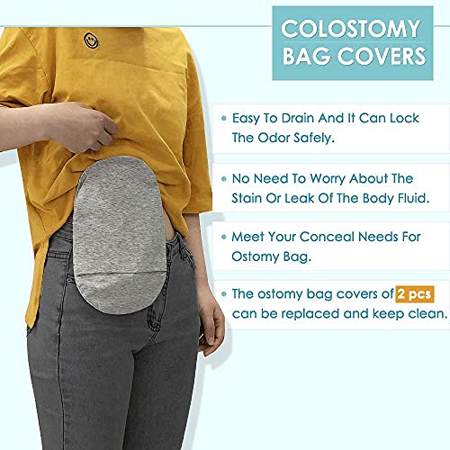 Funda para bolsa de ostomía con apertura redonda, 2 unidades