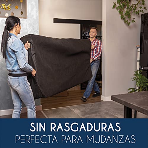 Funda Protector de Colchon Amacenamiento y Mudanzas para Colchones 140x200 x 30 cm - Cama 140x200 cm - 4 Asas y Cierre Zip - Funda Colchon Impermeable, Funda para Guardar colchon