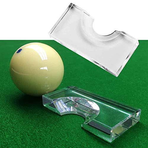 fuwinkr Fabricante de posición de Bola, localizador de Billar Transparente, Marcador de posición de Billar Duradero, práctico Marcador de Billar, para Equipo Deportivo(American 57.2MM)