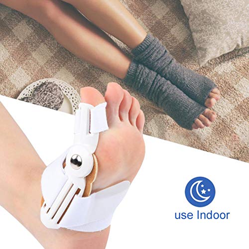 Fybida Equipo de ortesis Hallux Valgus de Alta robustez, Corrector de juanetes para Adultos para Deportes, Fitness para Lesiones(White (2 Sold Only))