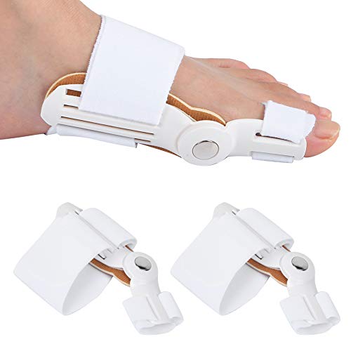 Fybida Equipo de ortesis Hallux Valgus de Alta robustez, Corrector de juanetes para Adultos para Deportes, Fitness para Lesiones(White (2 Sold Only))