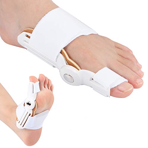 Fybida Equipo de ortesis Hallux Valgus de Alta robustez, Corrector de juanetes para Adultos para Deportes, Fitness para Lesiones(White (2 Sold Only))