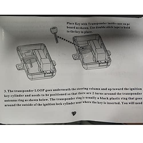 Fydun Módulo De Derivación Del Inmovilizador Universal Liberación De La Llave Del Chip Del Módulo De Derivación Del Inmovilizador Del Coche Para La Parada De Arranque Remoto Del Motor Para Coches D