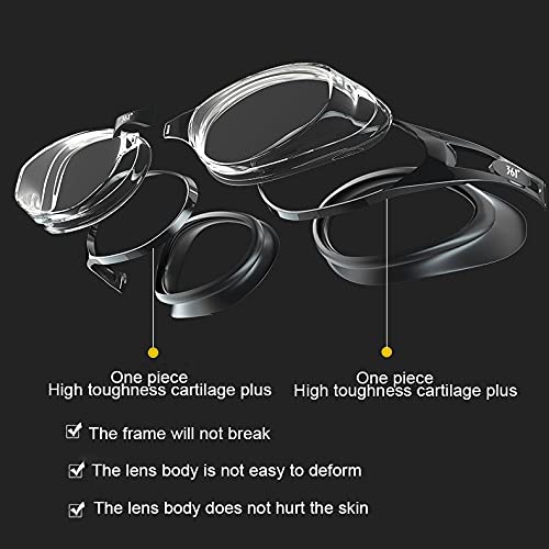 Gafas De Natación para Adultos Anti-Vaho Protección UV Sin Fugas Fáciles De Ajustar Visión Clara Puente Nasal Suave Ideal para Todo Tipo De Agua Piscina Deportes Acuáticos Unisex 6