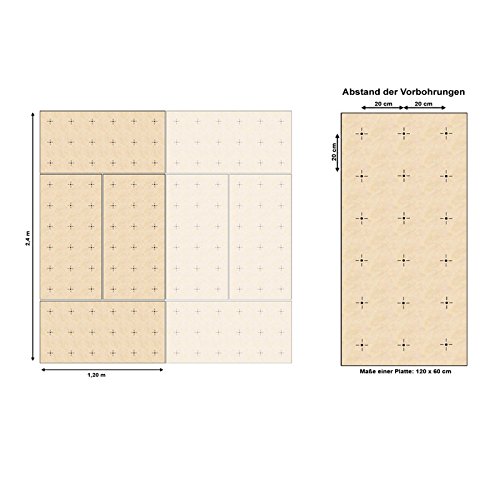 Gartenpirat Pared Escalada Exteriores 2,88 m² - Set OW4- 4 Paneles 20 Presas