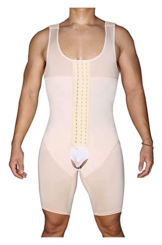 GDYJP Body for Hombres Pérdida de Peso COMPRESIÓN APROPIADA Abierta Cuerpo Cuerpo Completo FALTAWEET Control DE PUMANTE TRIENCIANTE DE CINA PLOS TAMAÑO (Color : Beige, Size : 5XL)