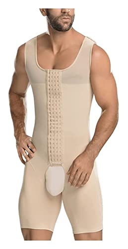 GDYJP Body for Hombres Pérdida de Peso COMPRESIÓN APROPIADA Abierta Cuerpo Cuerpo Completo FALTAWEET Control DE PUMANTE TRIENCIANTE DE CINA PLOS TAMAÑO (Color : Beige, Size : 3XL)