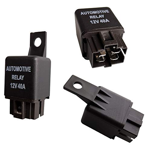 Gebildet 2pcs 12V 40A Relé de Coche con Arnés de Enchufes,4 Pin Terminal SPST Vehículo Auto Barco Carro Relé Relay